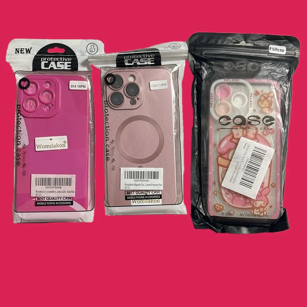 New set/3 silicone phone cases for iPhone 14 Pro Max